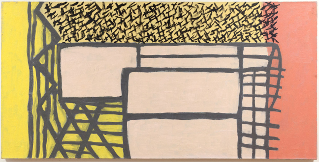 <i>Untitled</i>, 1986. Oil on canvas, 24 x 48 in.