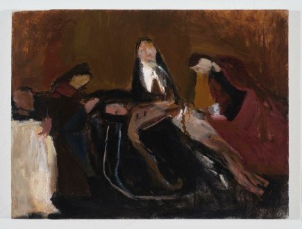 <i>Pieta</i>, 2014. Oil on canvas, 12 × 9 in.