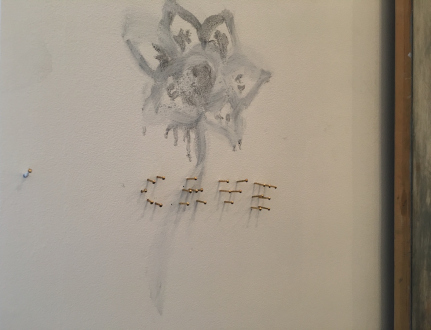 Weather Trust / Between Stars: Offer Balancing Scenarios – Ali Van - Detail: north wall, March 17, 2017, Courtesy of the artist