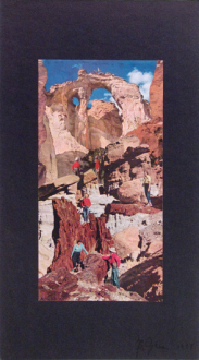 Barry Gerson – The Parting of the Clouds - Western Scene #2, 1976. Magazine print construction,
18.5 x 10.25 in.