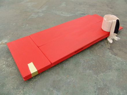 That This Is – Lauren Luloff, Cassie Raihl, William Santen - Cassie Raihl: Good Clean Work, 2012. Mixed media, 10 x 20 x 54 in.