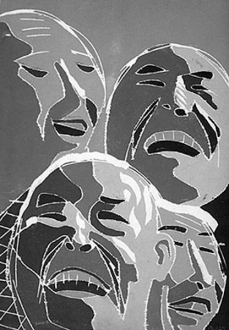 Fang Lijun – Woodcuts - 2000.5.20, 2000. Woodcut, edition of 65, 48 x 32 in.