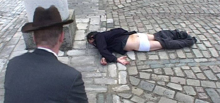 Focus Shanghai – Lu Chunsheng, Birdhead - Lu Chunsheng, video still from History of Chemistry: Vol 2 - Excessively Restrained Mountaineering Enthusiasts (2006). Video, 90 minutes.