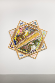 <i>Cantanheade Portrait</i>, 2019. Oil on canvas, 70 × 70 inches.