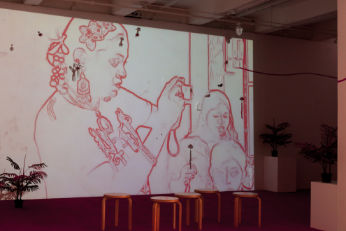 Mithu Sen – I have only one language; it is not mine - Installation view: courtesy Kiran Nadar Museum of Art, New Delhi.