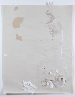 Roza-El-Hassan - Breeze 7, Groundplans for Shelter, 2014. Work on paper, 43.5 x 32.5 in.