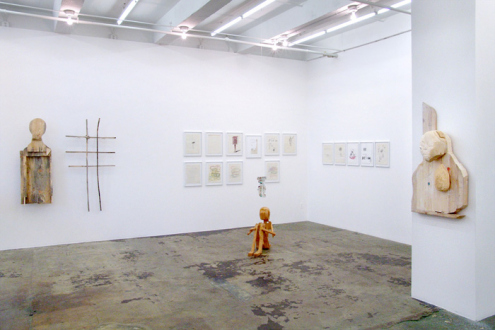 Roza-El-Hassan - Installation view, east and south wall.