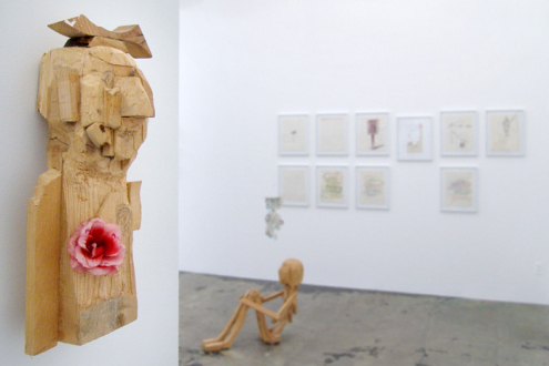 Roza-El-Hassan - Installation view towards east wall.