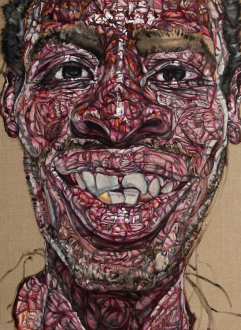 Paint as Figure – Kohei Akiba, Jonathan Delachaux, Jennifer Packer, Schandra Singh, Zheng Wei - Schandra Singh: Rinaldo, 2012. Oil on linen, 38 x 28 in.