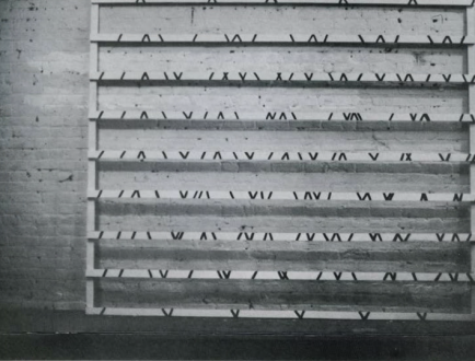 <i>Untitled</i>, 1975. Acrylic on wood, 6 x 7ft. 