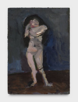 <i>Standing Nude #2</i>, 2022. Oil on panel, 7 x 5 in.
