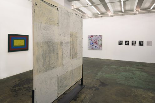 Anna and Bernhard Blume, Eli Bornowsky, Mike Cloud, Róza El-Hassan, Barry Gerson, Harriet Korman, Mehran Mohajer, and Dona Nelson - Installation view, west wall. (photo: Fernando Sandoval/MW)