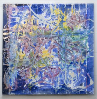 Dona Nelson, <i>The Night of the 25th of May</i>, 2022. 80 x 80 in. 