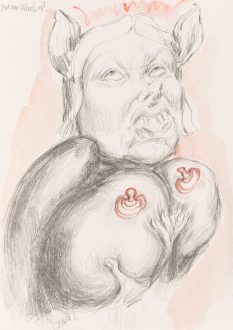 <i>Untitled</i>, 2022, Graphite on paper, 42 × 29.70 cm