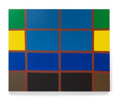 Harriet Korman, <i>Untitled,</i> 2024. 48 x 60 in.