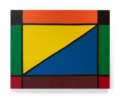 Harriet Korman, <i>Untitled,</i> 2023. 48 x 60 in.