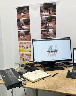 Andrew Ross, studio visit, 2025.