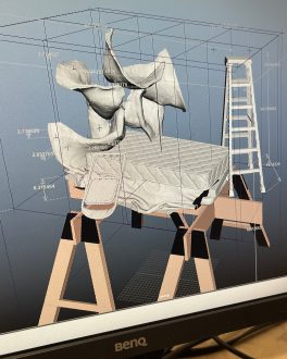 Andrew Ross, studio visit, 2025.