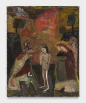 <i>Sienese Baptism II</i>, 2024. Oil on canvas, 20 x 16 in.