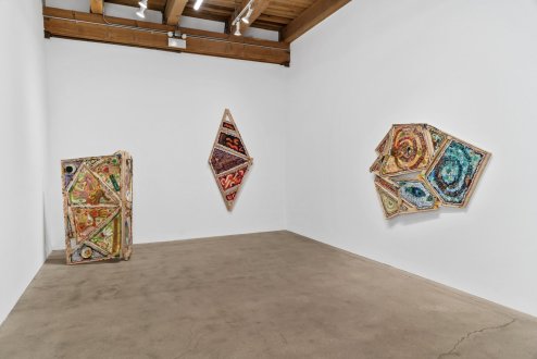 Mike Cloud: “Circle Chat” at Corbett vs. Dempsey - Installation view of Mike Cloud, Circle Chat, March 7 - April 26, 2025. Photo by Bob.