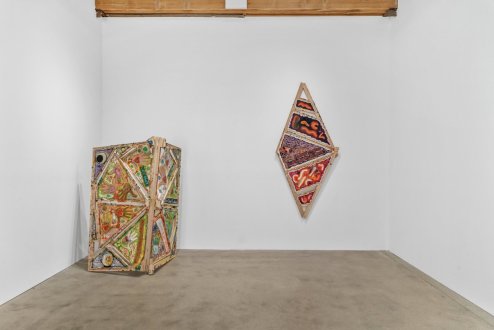 Mike Cloud: “Circle Chat” at Corbett vs. Dempsey - Installation view of Mike Cloud, Circle Chat, March 7 - April 26, 2025. Photo by Bob.