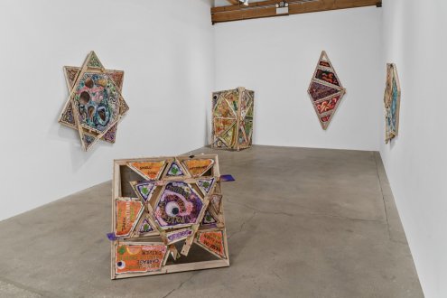 Mike Cloud: “Circle Chat” at Corbett vs. Dempsey - Installation view of Mike Cloud, Circle Chat, March 7 - April 26, 2025. Photo by Bob.